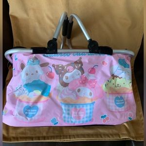 NEW sanrio family hello kitty friends insulated collapsible picnic basket
